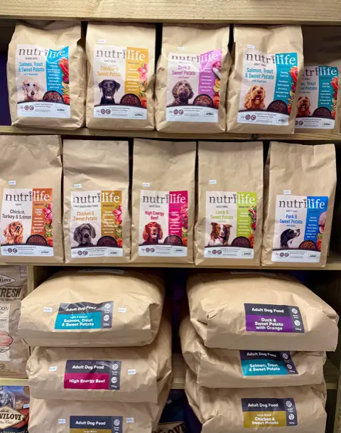 Nutrilife food at Springfield Dog Centre